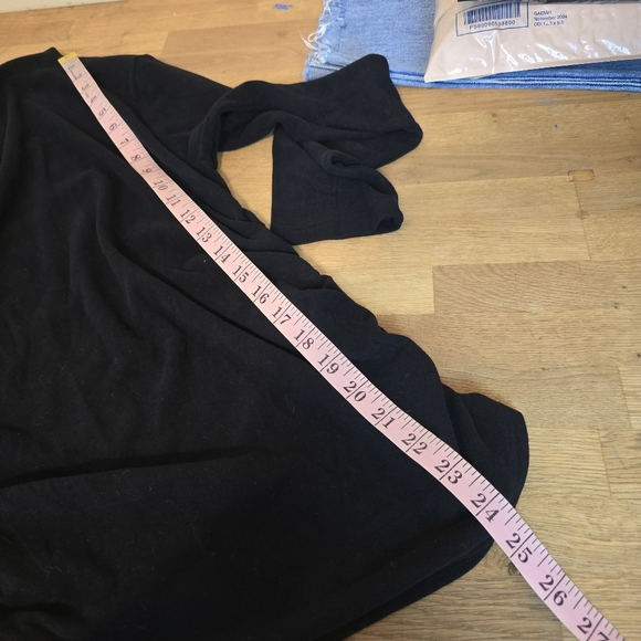 OGL ProWarm Thermal Ruched Sides Tuckable Mockneck Top Black L - Picture 11 of 12